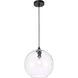 Pittsfield 1 Light 12 inch Black Pendant Ceiling Light