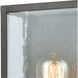 Solvay 1 Light 11 inch Blackened Bronze with Brushed Brass Outdoor Sconce