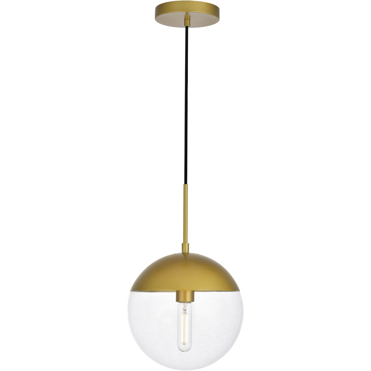 Oyster Bay 1 Light 10 inch Brass Pendant Ceiling Light