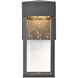 Edinboro LED 10 inch Matte Black Outdoor Sconce