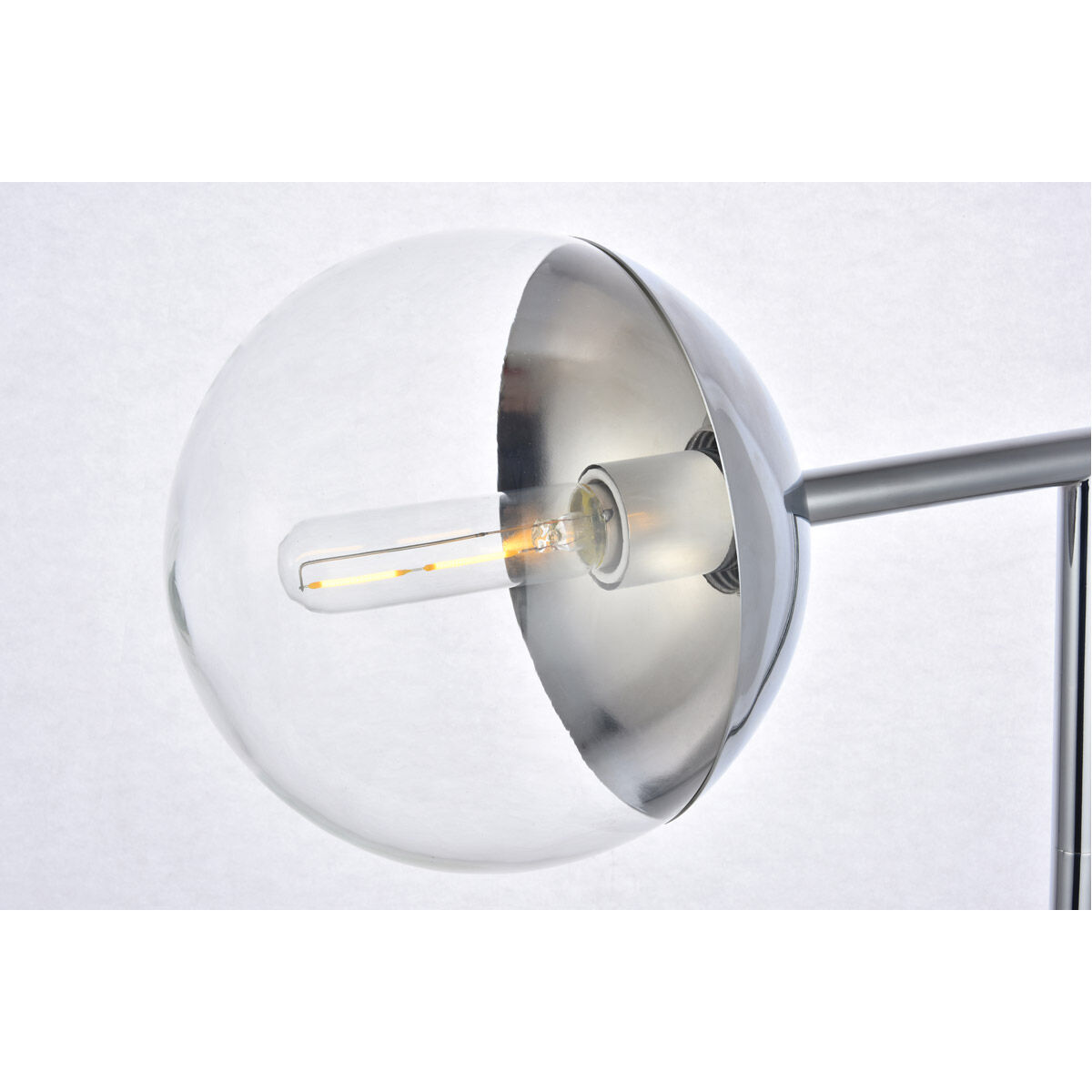 Oyster Bay 50.5 inch 40 watt Chrome Floor Lamp Portable Light