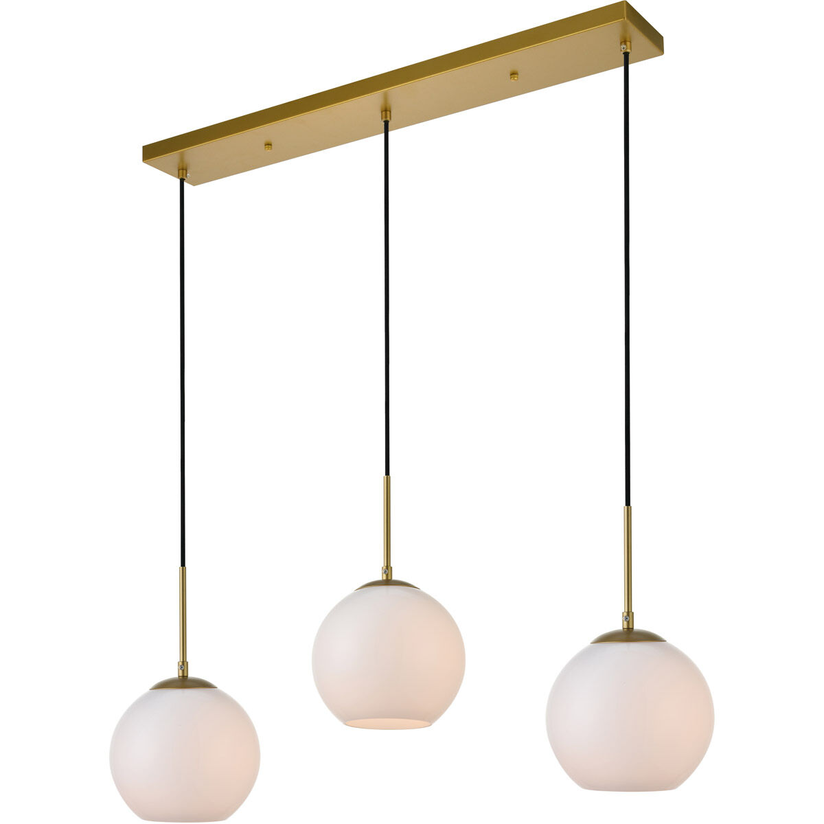 Huntington 3 Light 8 inch Brass Pendant Ceiling Light