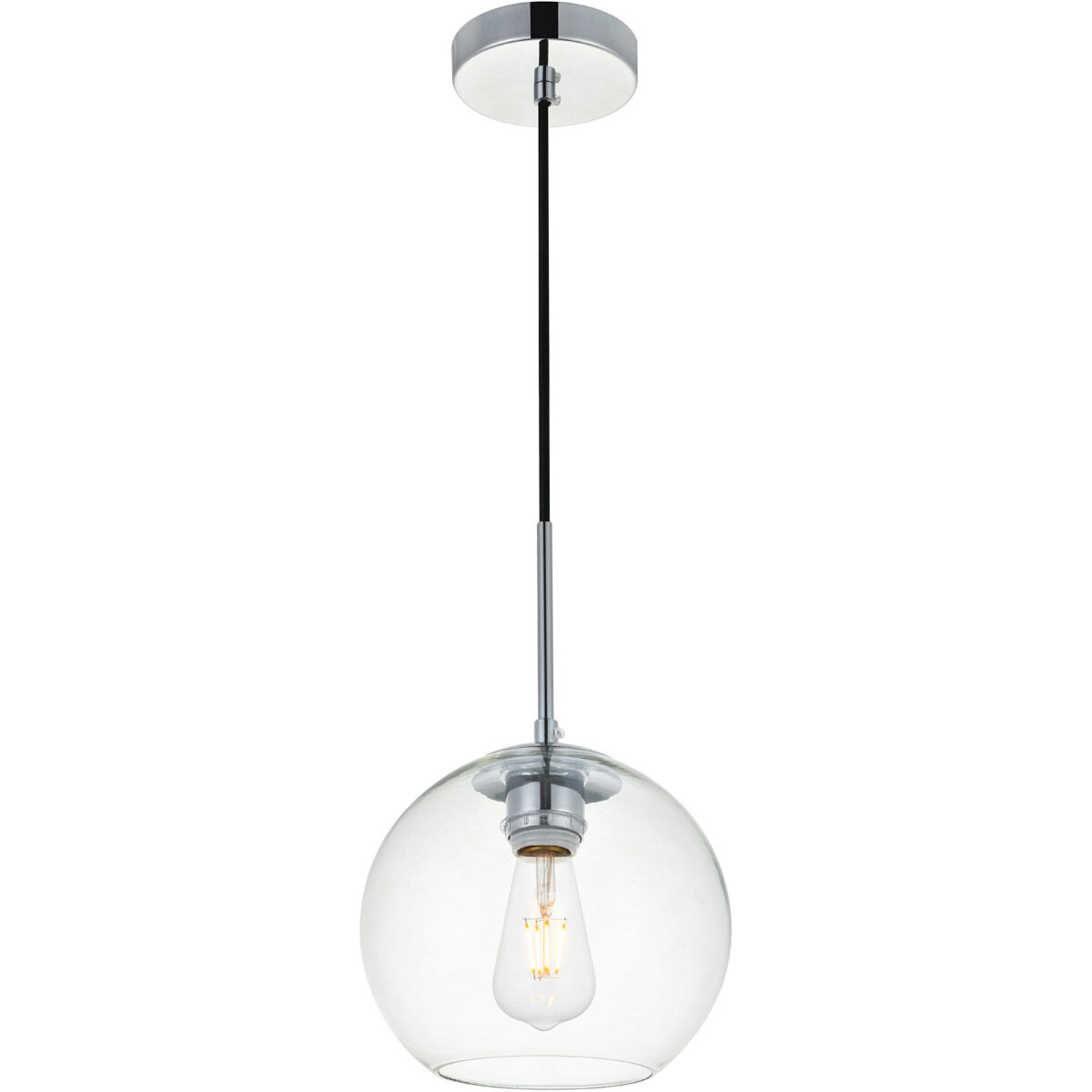Huntington 1 Light 7.9 inch Chrome Pendant Ceiling Light