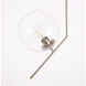 Monroe 1 Light 10 inch Chrome Pendant Ceiling Light