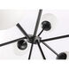 Burnside 9 Light 26 inch Black Pendant Ceiling Light