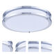 Trafford LED 16 inch Polished Nickel Flush Mount Ceiling Light
