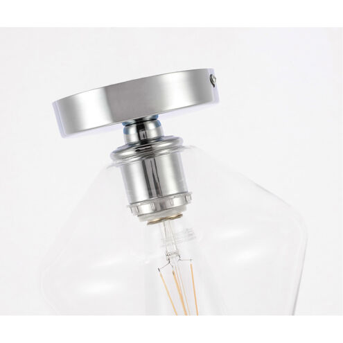 Rochester 1 Light 8 inch Chrome Flush Mount Ceiling Light