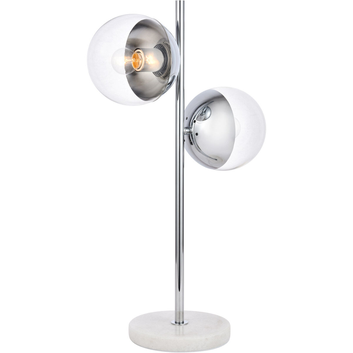 Oyster Bay 23 inch 40 watt Chrome Table Lamp Portable Light