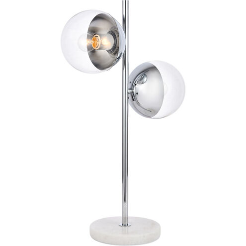 Oyster Bay 23 inch 40 watt Chrome Table Lamp Portable Light