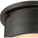 Saratoga 2 Light 10 inch Oil Rubbed Bronze Flush Mount Ceiling Light