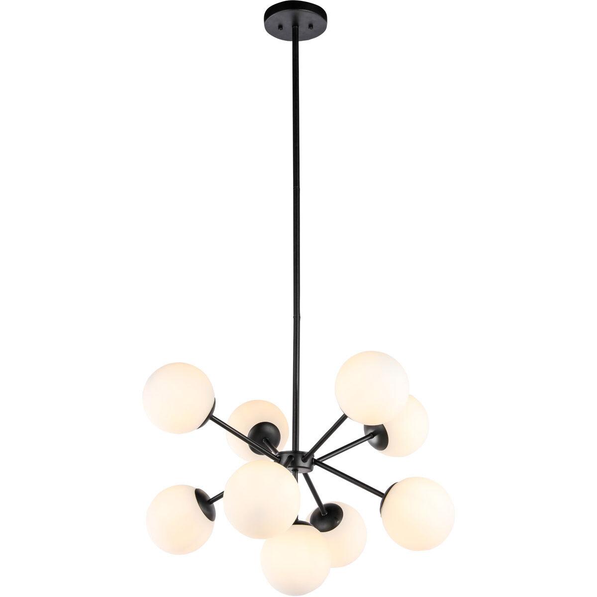 Burnside 9 Light 26 inch Black Pendant Ceiling Light