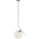 Monroe 1 Light 10 inch Chrome Pendant Ceiling Light