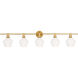 Rochester 5 Light 47 inch Brass Wall sconce Wall Light