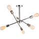 Newtown 6 Light 17 inch Polished Nickel Flush Mount Ceiling Light