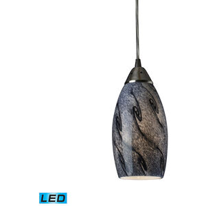 Wallkill LED 5 inch Satin Nickel Mini Pendant Ceiling Light