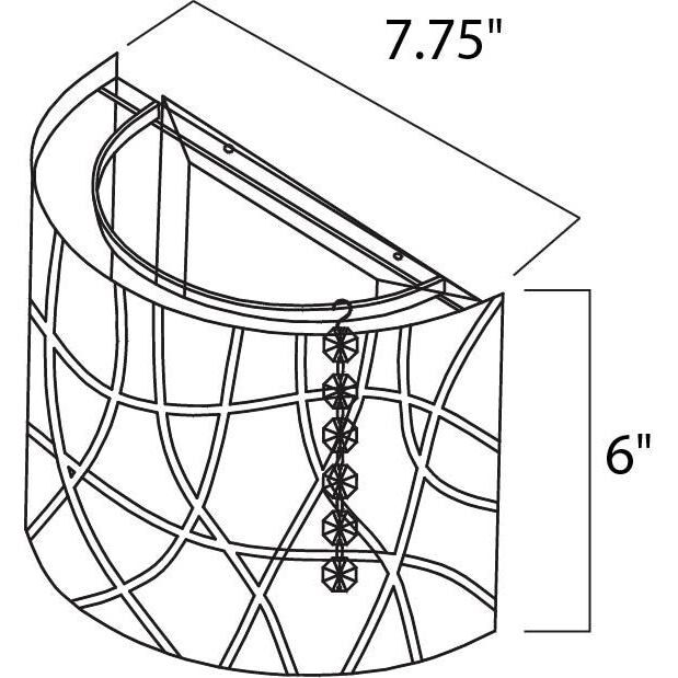 Troy LED 7.8 inch Polished Chrome ADA Wall Sconce Wall Light