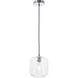 Syracuse 1 Light 7.3 inch Chrome Pendant Ceiling Light