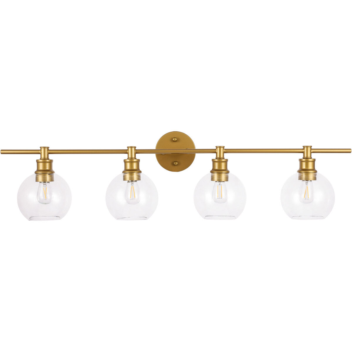 Syracuse 4 Light 38 inch Brass Wall sconce Wall Light