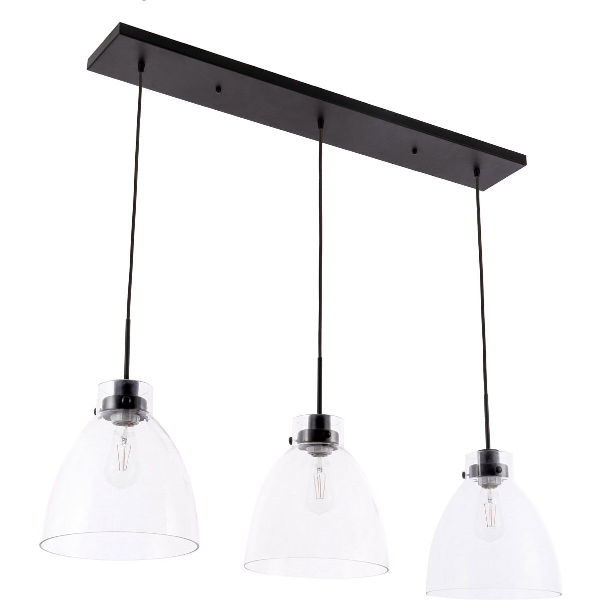 Genesee 3 Light 11 inch Black Pendant Ceiling Light