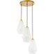 Rochester 3 Light 17.3 inch Brass Pendant Ceiling Light