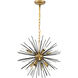 Esopus 8 Light 20 inch Brass and Black Pendant Ceiling Light