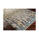 Kiryas 108 X 72 inch Bright Blue/Sky Blue/Khaki/Olive/Dark Green Rugs, Silk and Wool