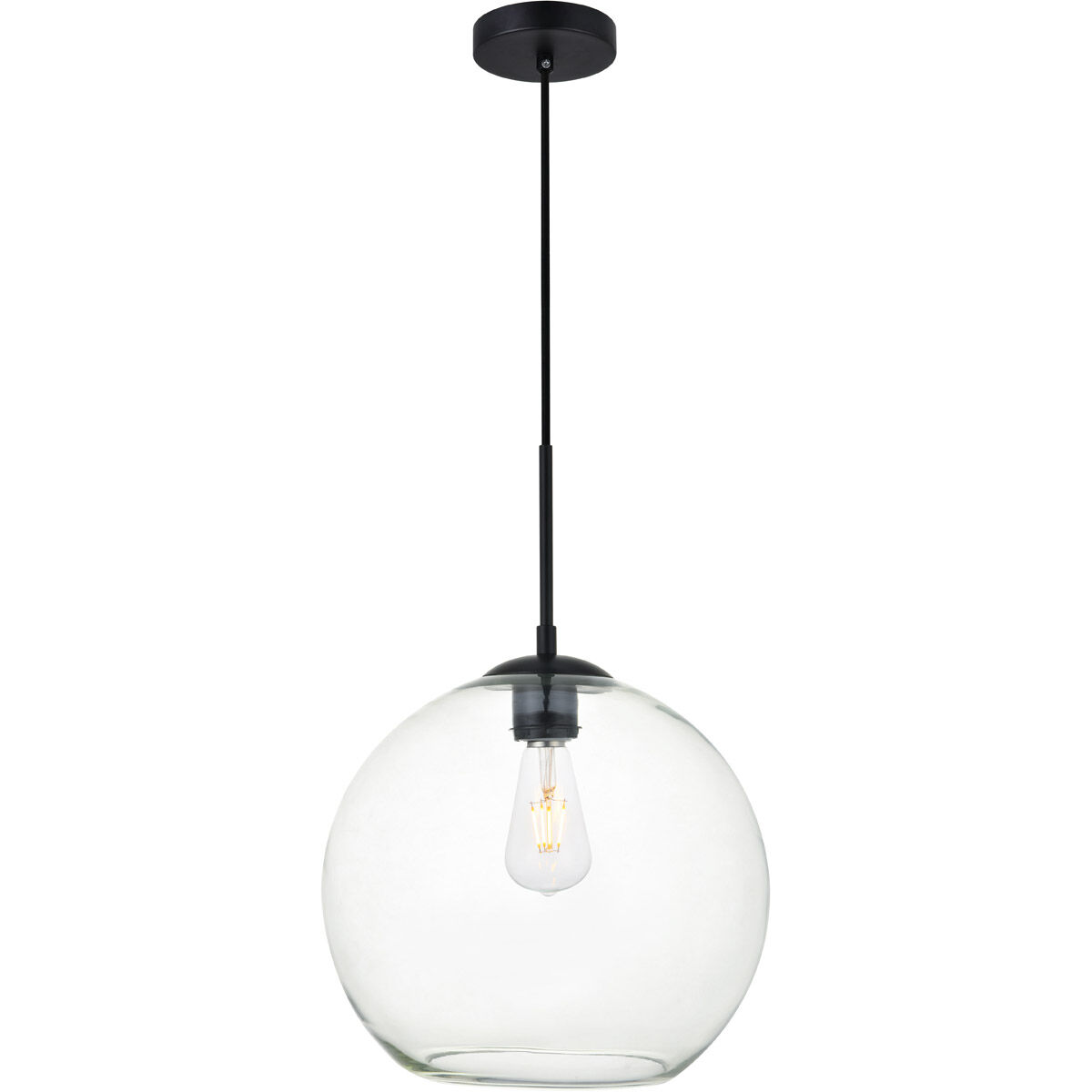 Huntington 1 Light 12 inch Black Pendant Ceiling Light