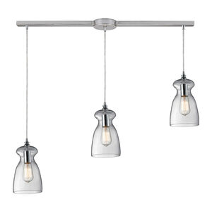 Greece 3 Light 5 inch Polished Chrome with Clear Multi Pendant Ceiling Light