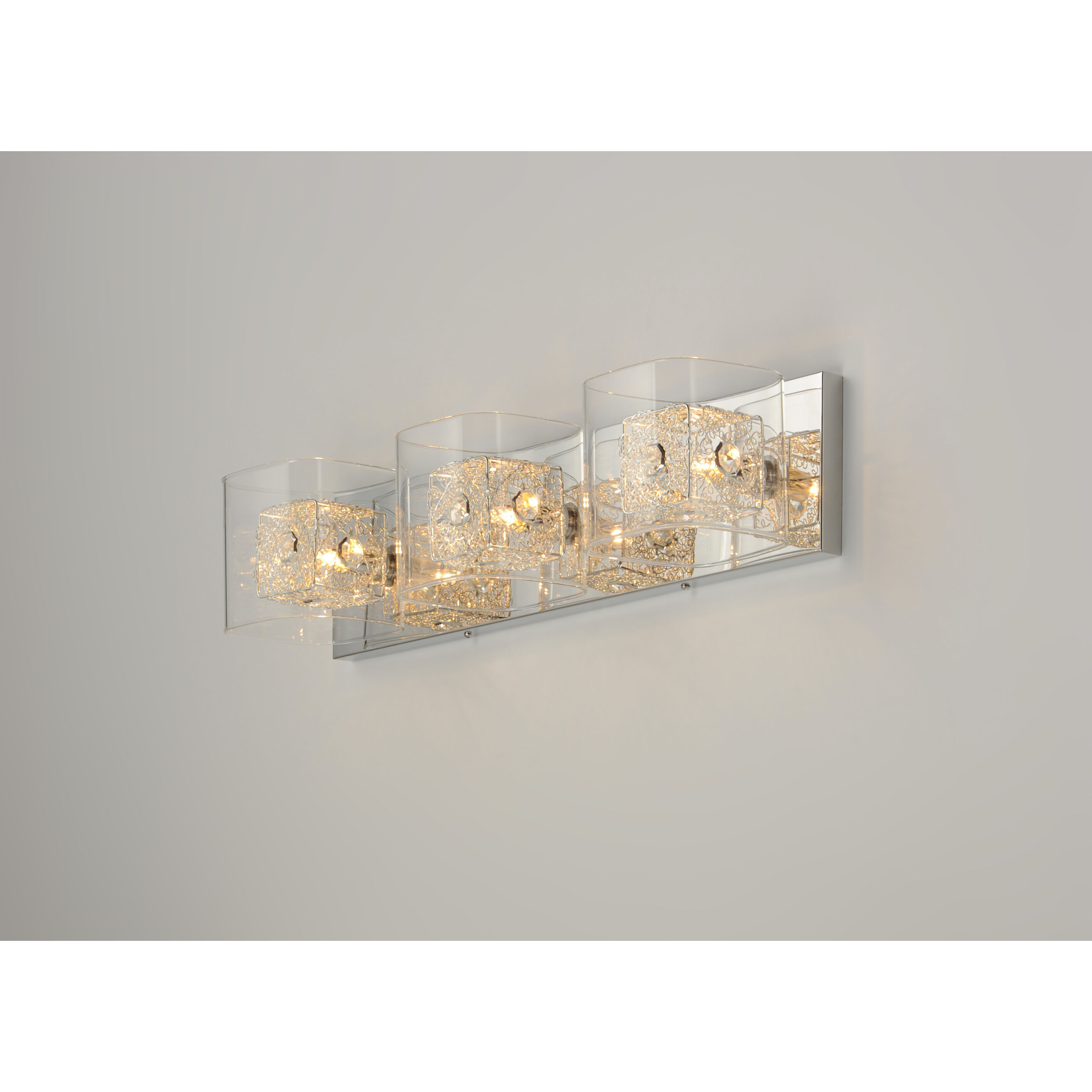 Westbury 3 Light 22 inch Polished Chrome Bath Vanity Light Wall Light