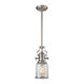 Pittsburgh 1 Light 8 inch Satin Nickel Mini Pendant Ceiling Light