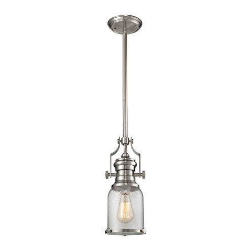 Pittsburgh 1 Light 8 inch Satin Nickel Mini Pendant Ceiling Light