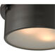 Saratoga 2 Light 10 inch Oil Rubbed Bronze Flush Mount Ceiling Light