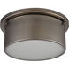 Erie 2 Light 10 inch Black Nickel Flush Mount Ceiling Light