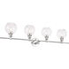 Syracuse 4 Light 38 inch Chrome Wall sconce Wall Light