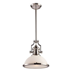 Pittsburgh 1 Light 13 inch Polished Nickel Pendant Ceiling Light