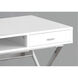 Ramapo 47 X 24 inch White and Chrome Computer Desk