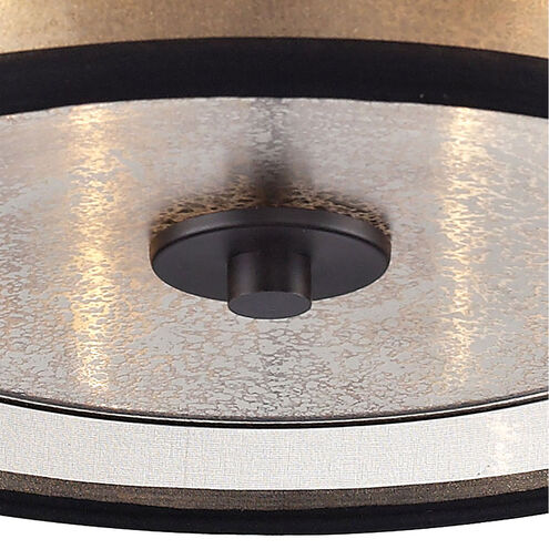 Mifflin 2 Light 13 inch Oil Rubbed Bronze Flush Mount Ceiling Light