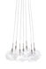 Bushkill 7 Light 12 inch Satin Nickel Multi-Light Pendant Ceiling Light