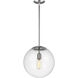 Abington 1 Light 14 inch Satin Aluminum Pendant Ceiling Light