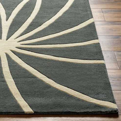 Philadelphia 120 X 96 inch Charcoal Rug, Kidney