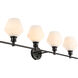 Rochester 4 Light 38 inch Black Wall sconce Wall Light