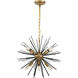 Esopus 8 Light 20 inch Brass and Black Pendant Ceiling Light