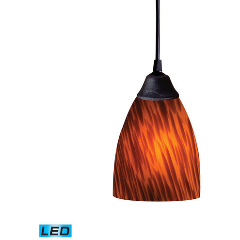 Millcreek LED 5 inch Dark Rust Mini Pendant Ceiling Light