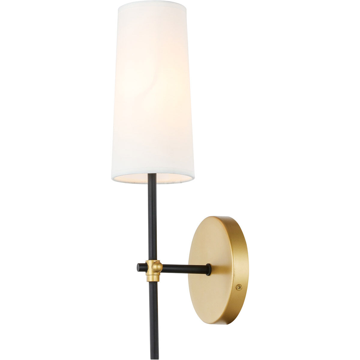 Brandywine 1 Light 5 inch Brass and Black Wall sconce Wall Light