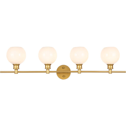 Syracuse 4 Light 38 inch Brass Wall sconce Wall Light