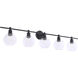 Syracuse 5 Light 47 inch Black Wall sconce Wall Light