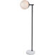 Oyster Bay 50.5 inch 40 watt Black Floor Lamp Portable Light