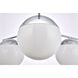 Oyster Bay 6 Light 36 inch Chrome Pendant Ceiling Light