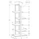 Shaler Black Bookcase