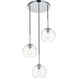 Huntington 3 Light 18 inch Chrome Pendant Ceiling Light